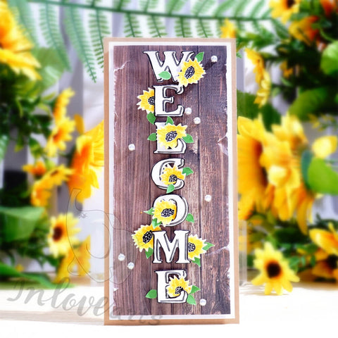 Inlovearts "WELCOME" Word with Daisy Cutting Dies