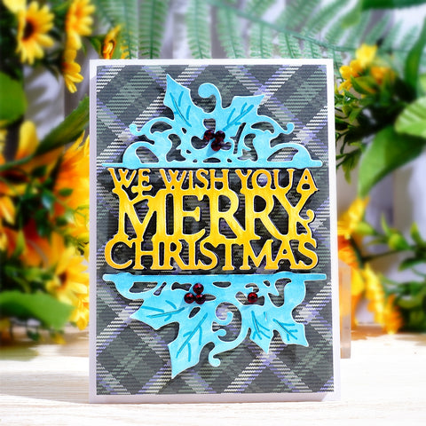 Inlovearts "WE WISH YOU A MERRY CHRISTMAS" Cutting Dies