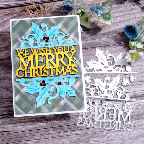 Inlovearts "WE WISH YOU A MERRY CHRISTMAS" Cutting Dies