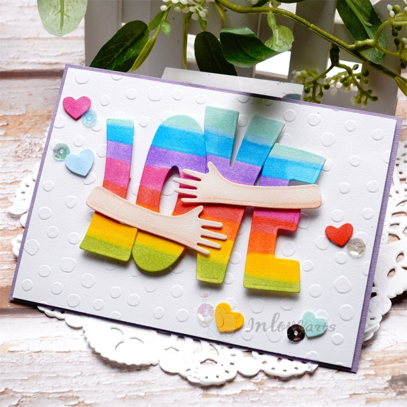 Inlovearts Warm "LOVE" Word Cutting Dies