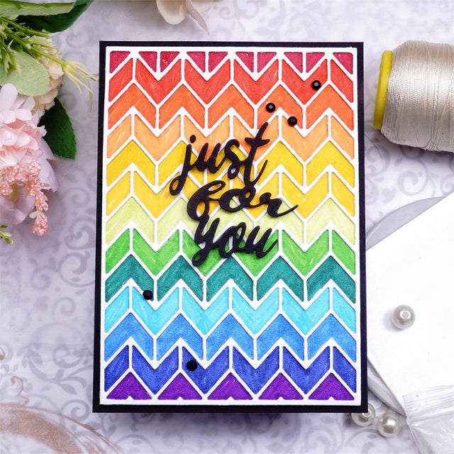 Inlovearts Wave Pattern Background Dies Inlovearts Wave Pattern Background Dies