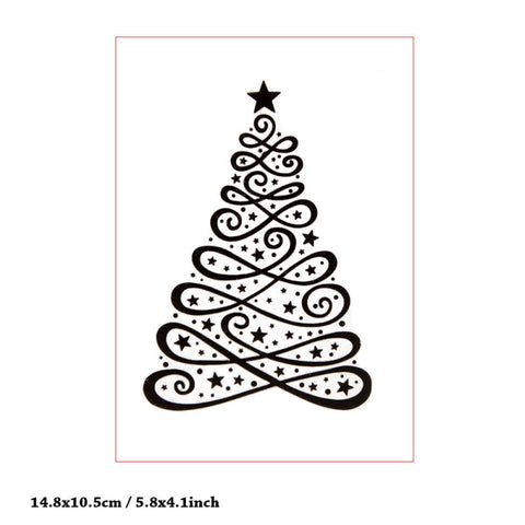 Inlovearts Wavy Line Christmas Tree Emboss Folder