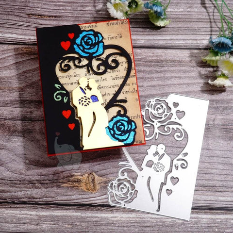 Inlovearts Wedding and Rose Border Cutting Dies