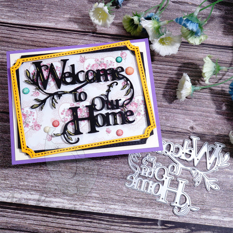 Inlovearts "Welcome to Our Home" Cutting Dies