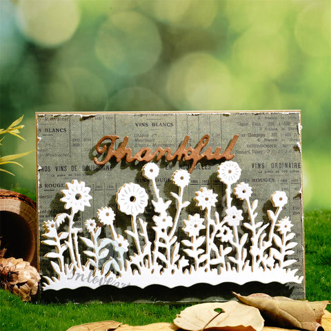 Inlovearts Wild Flowers Border Cutting Dies