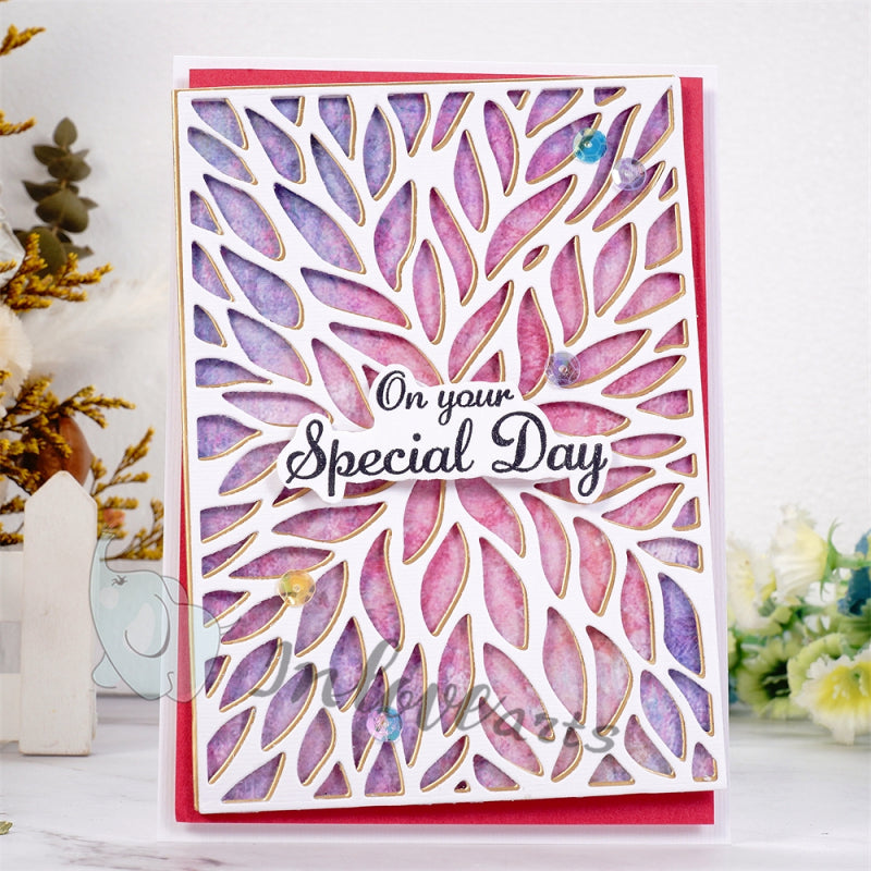 Inlovearts Willow Leaf Background Board Cutting Dies
