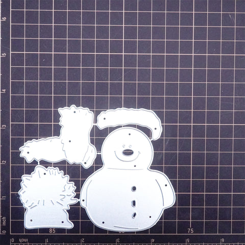 Inlovearts Winter Wearing Snowman Cutting Dies