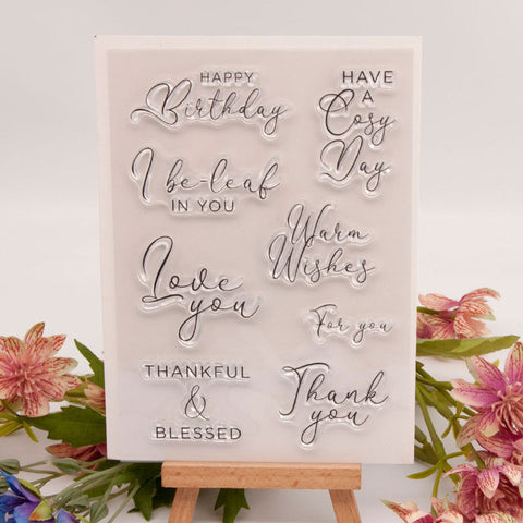 Inlovearts Wish Phrases Clear Stamps