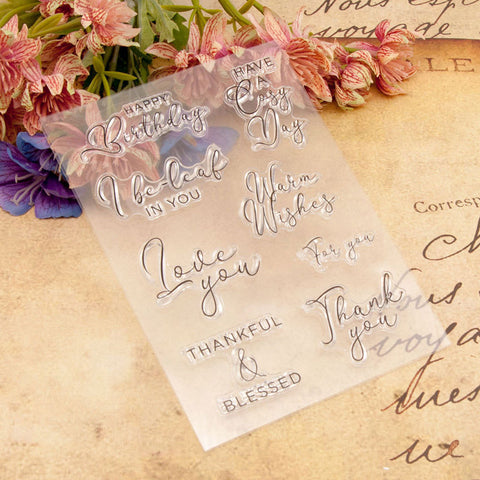 Inlovearts Wish Phrases Clear Stamps