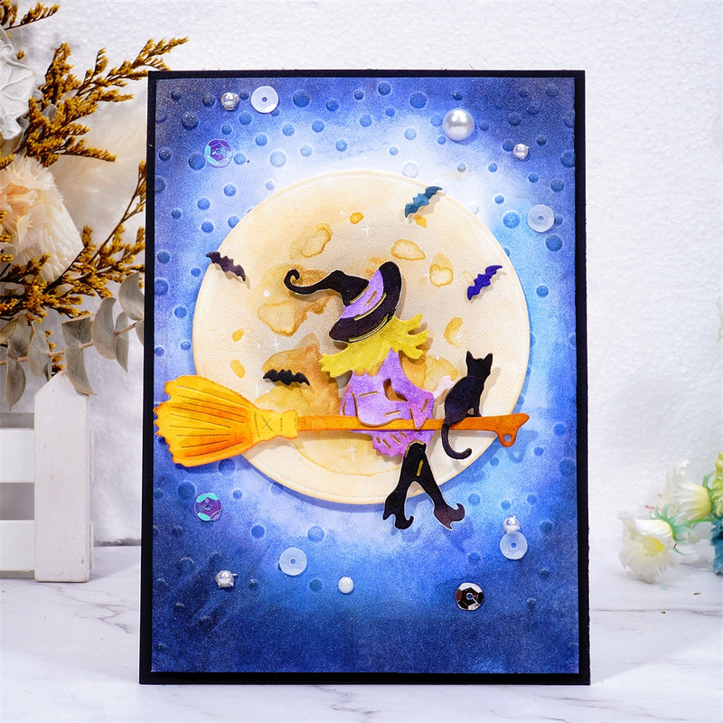 Inlovearts Witch on the Boom Cutting Dies