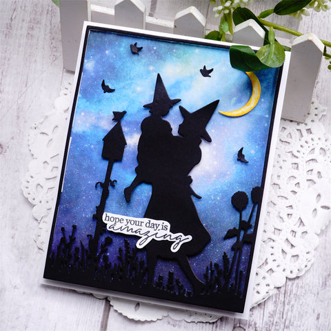 Inlovearts Wizard Background Board Cutting Dies