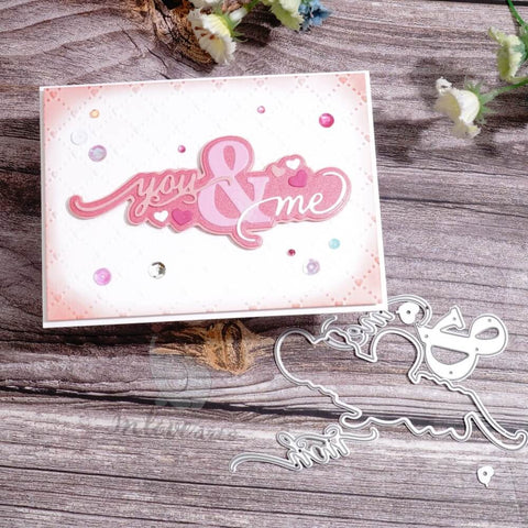 Inlovearts You & Me Word Cutting Dies