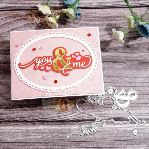 Inlovearts You & Me Word Cutting Dies