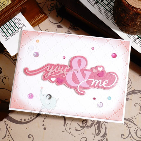 Inlovearts You & Me Word Cutting Dies