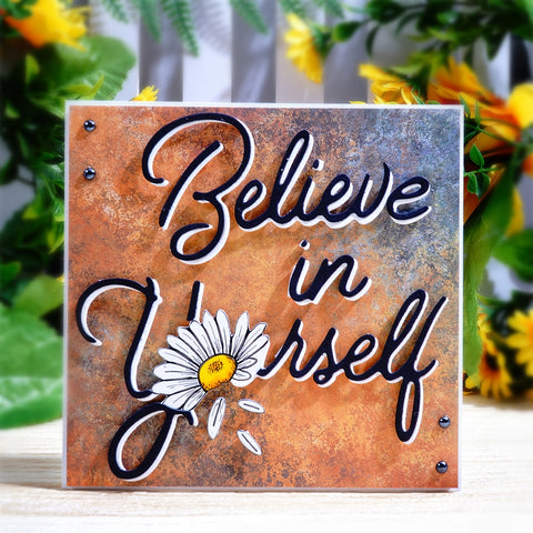 Inlovearts Believe in Yourself with Daisy Cutting Dies