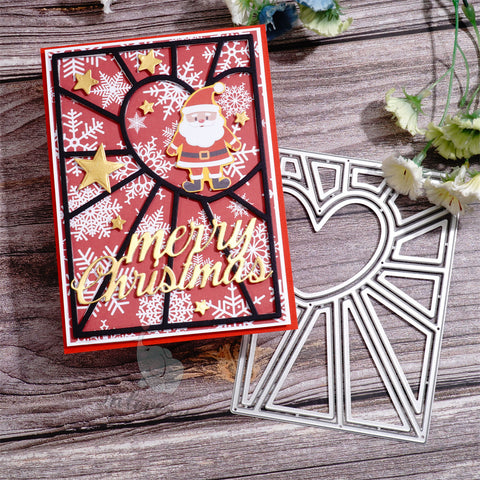 Inlovearts Combination of Heart and Lines Background Cutting Dies