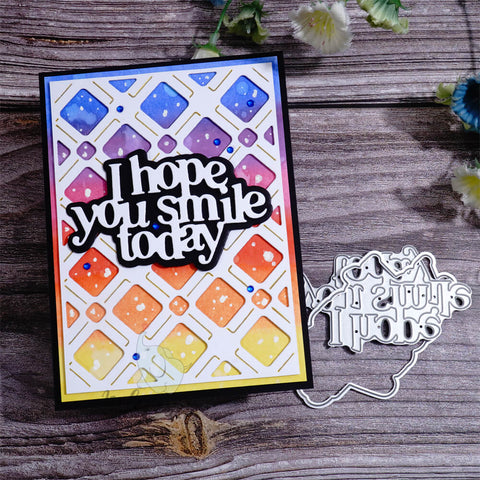 Inlovearts “I hope you smile today" Cutting Dies