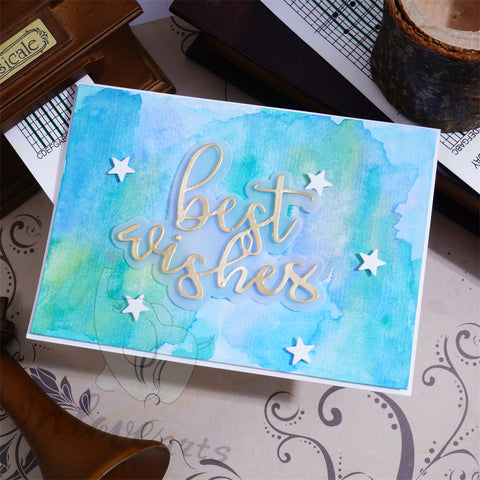 Inlovearts "best wishes" Cutting Dies