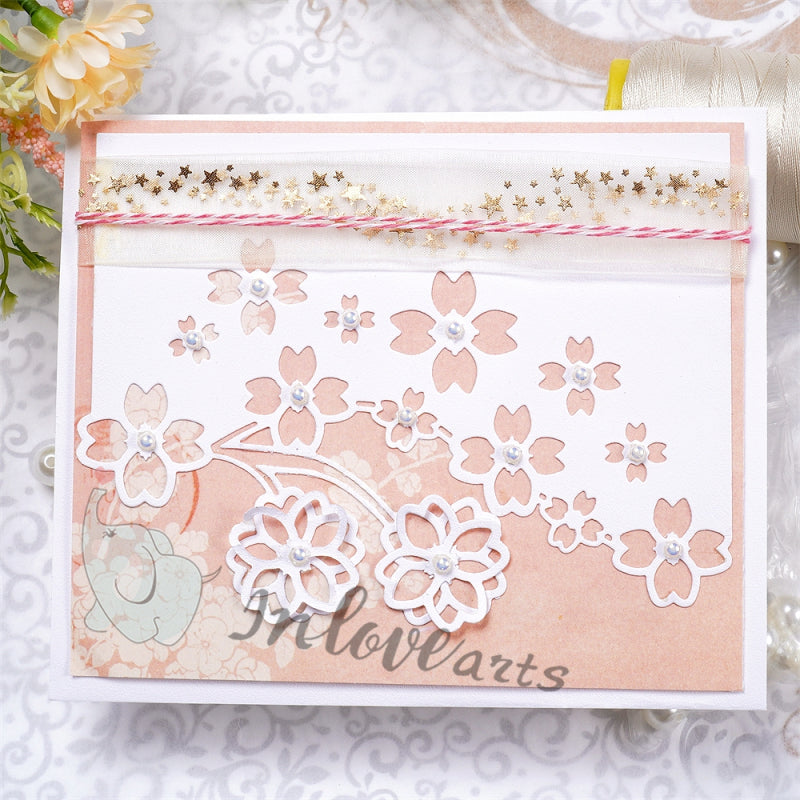 Inloveartshop Four-Leaf Clover Decor Border and Frame Cutting Dies