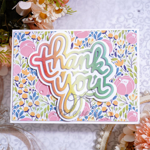 Inlovearts "thank you" Word Cutting Dies