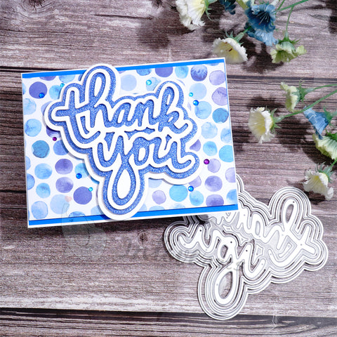 Inlovearts "thank you" Word Cutting Dies