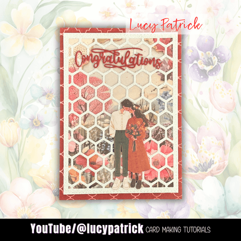 Inlovearts Honeycomb Background Board Cutting Dies