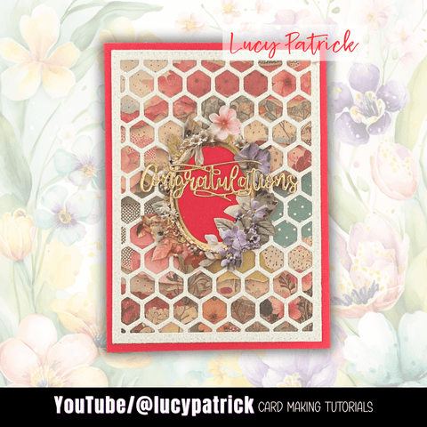 Inlovearts Honeycomb Background Board Cutting Dies