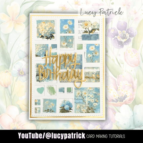 Inlovearts Small Square Grid Background Board Cutting Dies