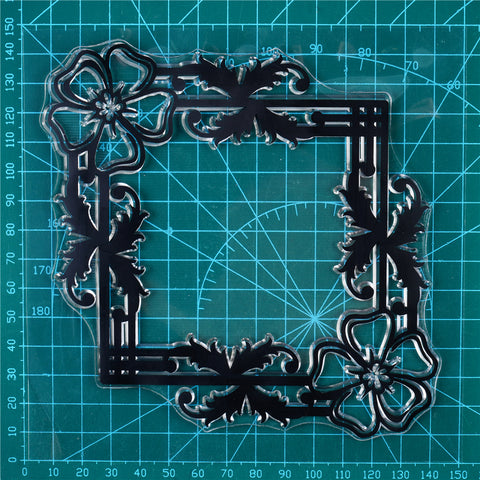 Flower Branches Background Stamps