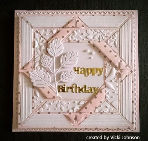 Inlovearts Interlaced Square Background Board Cutting Dies