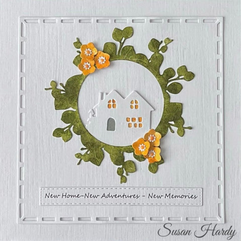 Inloveartshop Christmas Tree and Village Scenes Cutting Dies