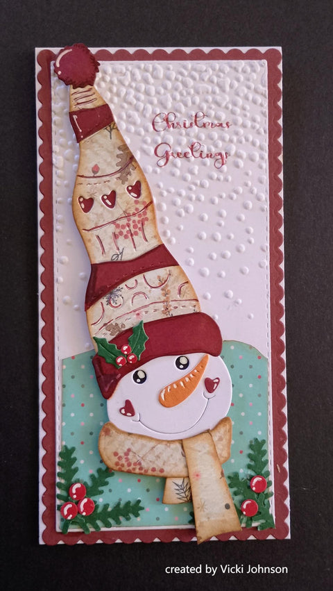 Inlovearts Snowman with Hat Cutting Dies