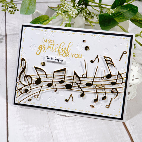 Inlovearts Music Notes Sheet Metal Cutting Dies
