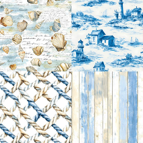 Inlovearts 24PCS 6" Breeze Scrapbook & Cardstock Paper