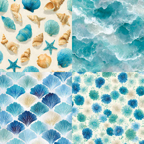 Inlovearts 24PCS 6" Breeze Scrapbook & Cardstock Paper