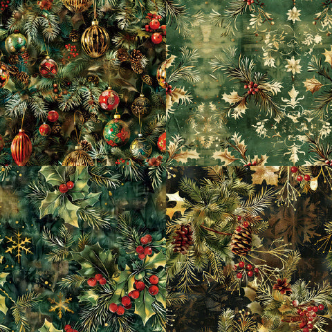 Inlovearts 24PCS 6" Gleam Scrapbook & Cardstock Paper