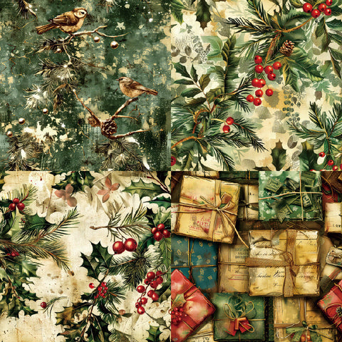 Inlovearts 24PCS 6" Gleam Scrapbook & Cardstock Paper