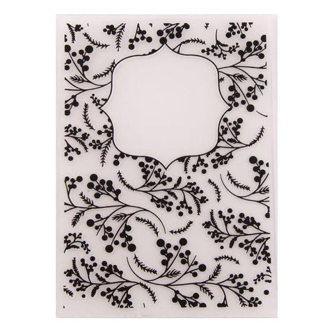 Berry and Sticky Notes Plastic Embossing Folder - Inlovearts