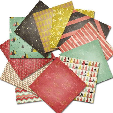 6 Inches Christmas Tree Background Paper - Inlovearts