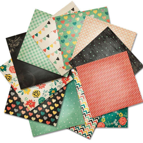 6-Inch Simple Love Stripe Decor Background Paper - Inlovearts