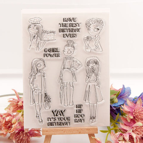 Inloveartshop Fashion Girl Series Dies with Stamps Set - Inlovearts