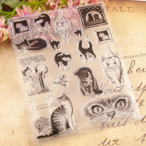 Inloveartshop Cute Cats Stamps