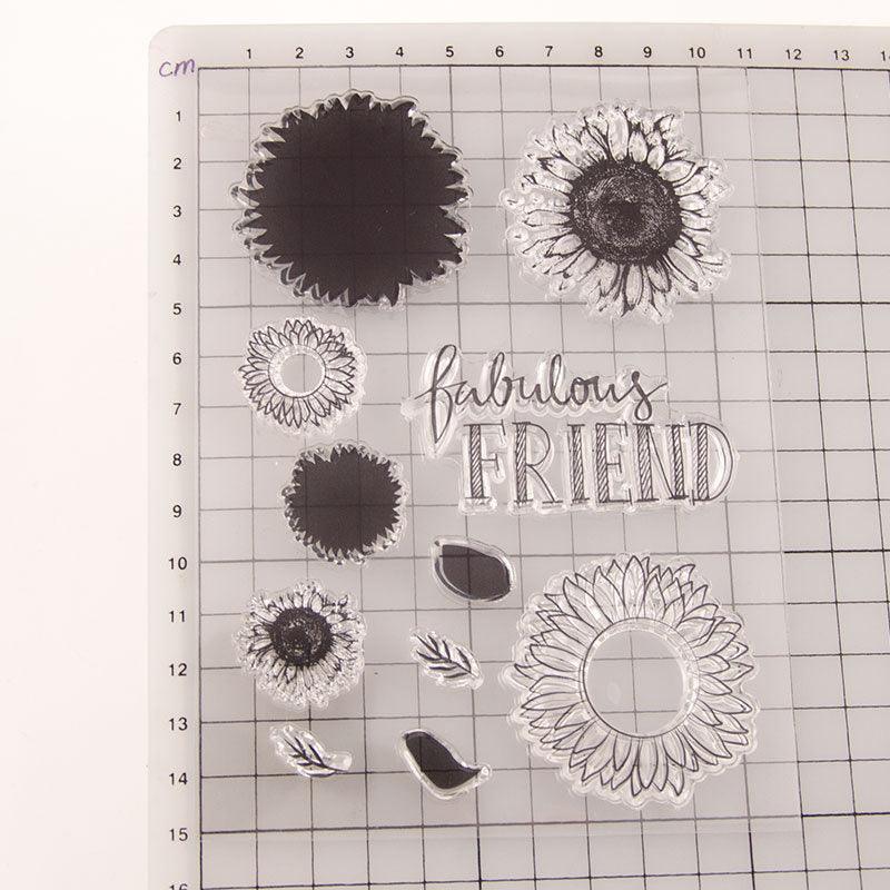 Inloveartshop Flower Theme Multiple Sunflower Dies with Stamps Set
