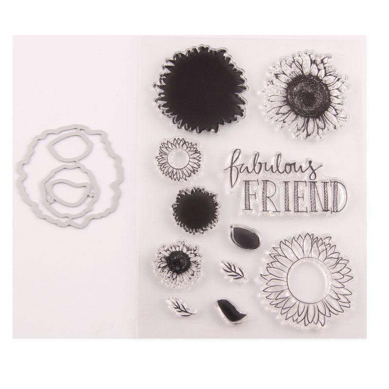 Inloveartshop Flower Theme Multiple Sunflower Dies with Stamps Set