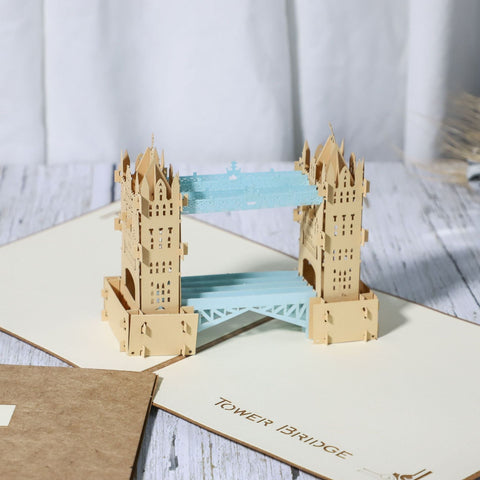Inloveartshop Vintage Thames Bridge 3D Greeting Card