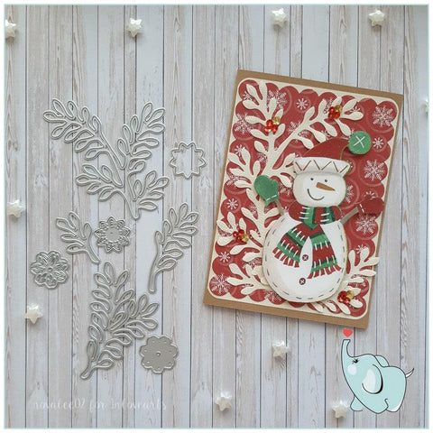 Inloveartshop Beautiful Branches and Leaves and Flowers Nature Cutting Dies