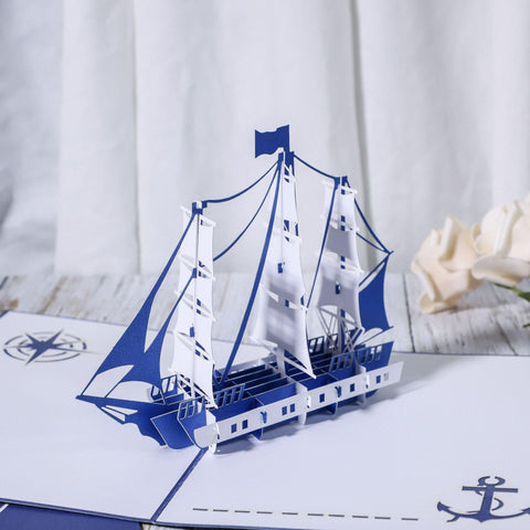 Inloveartshop Big Sailing 3D Greeting Card
