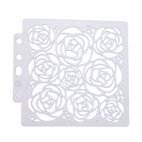 Inlovearts Rose Pattern Painting Stencils