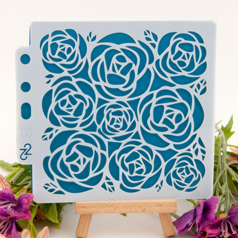 Inlovearts Rose Pattern Painting Stencils