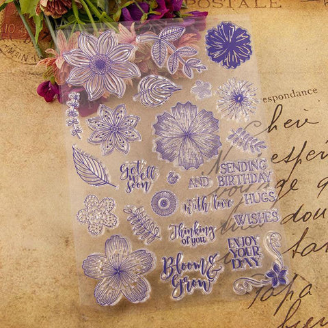 Inloveartshop Flowers and Leaves Stamps